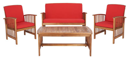 Safavieh Rocklin 4 Pc Outdoor Set | Outdoor Sofas, Loveseats & Sectionals |  Modishstore  - 25