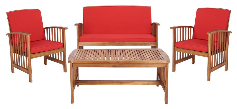 Safavieh Rocklin 4 Pc Outdoor Set | Outdoor Sofas, Loveseats & Sectionals |  Modishstore  - 25
