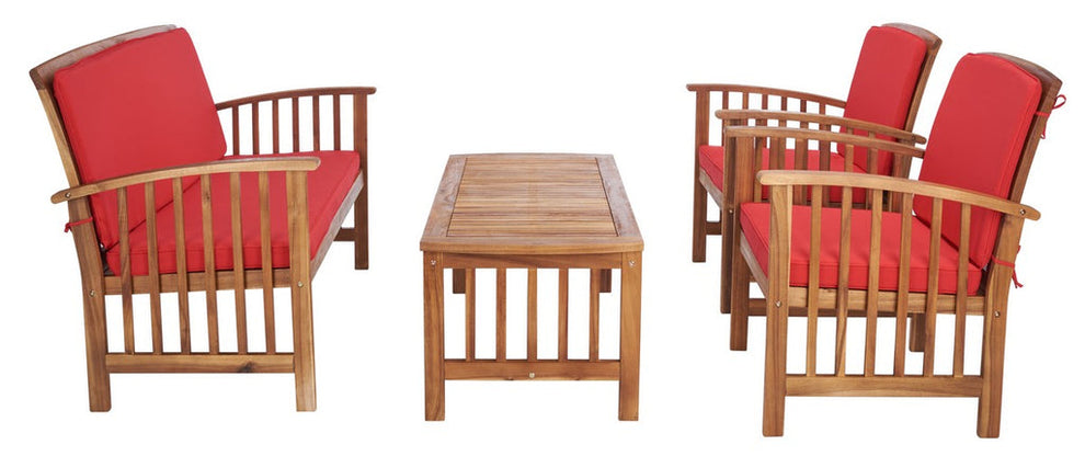 Safavieh Rocklin 4 Pc Outdoor Set | Outdoor Sofas, Loveseats & Sectionals |  Modishstore  - 32
