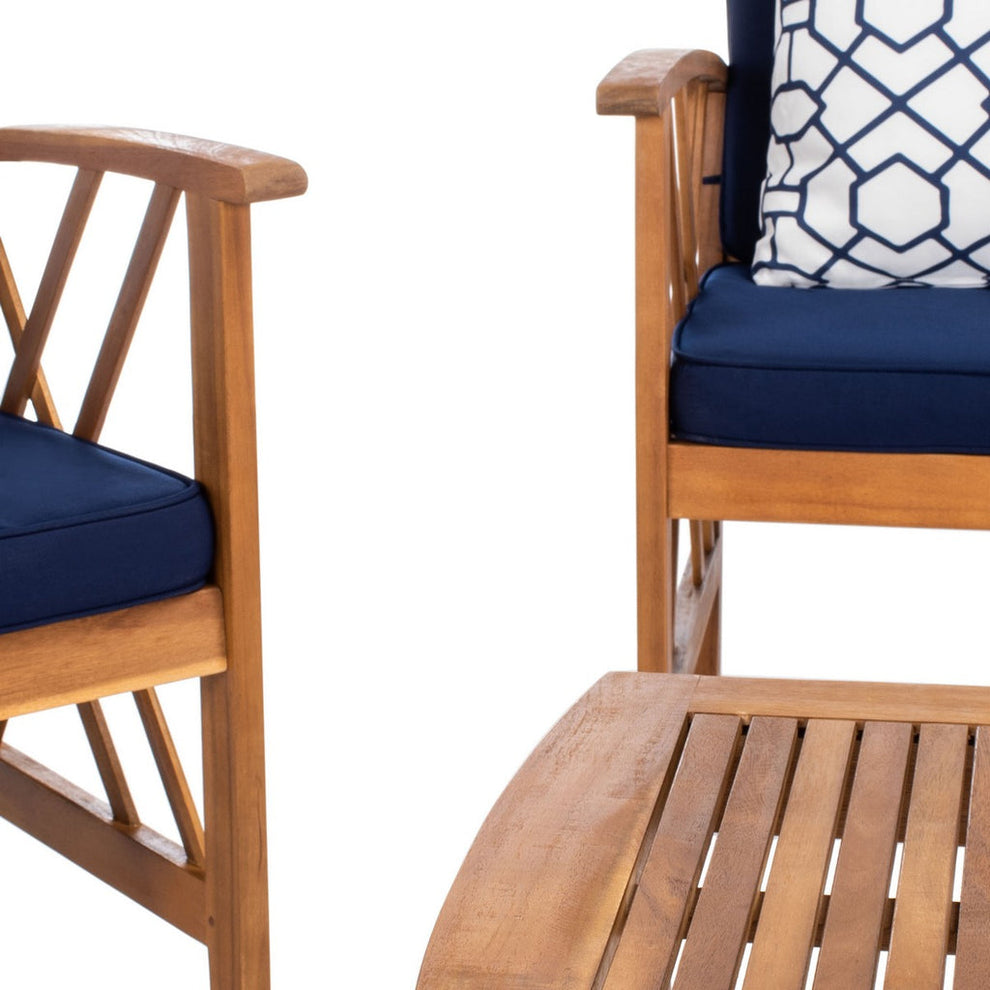 Safavieh Fontana 4 Pc Outdoor Set | Outdoor Sofas, Loveseats & Sectionals |  Modishstore  - 3
