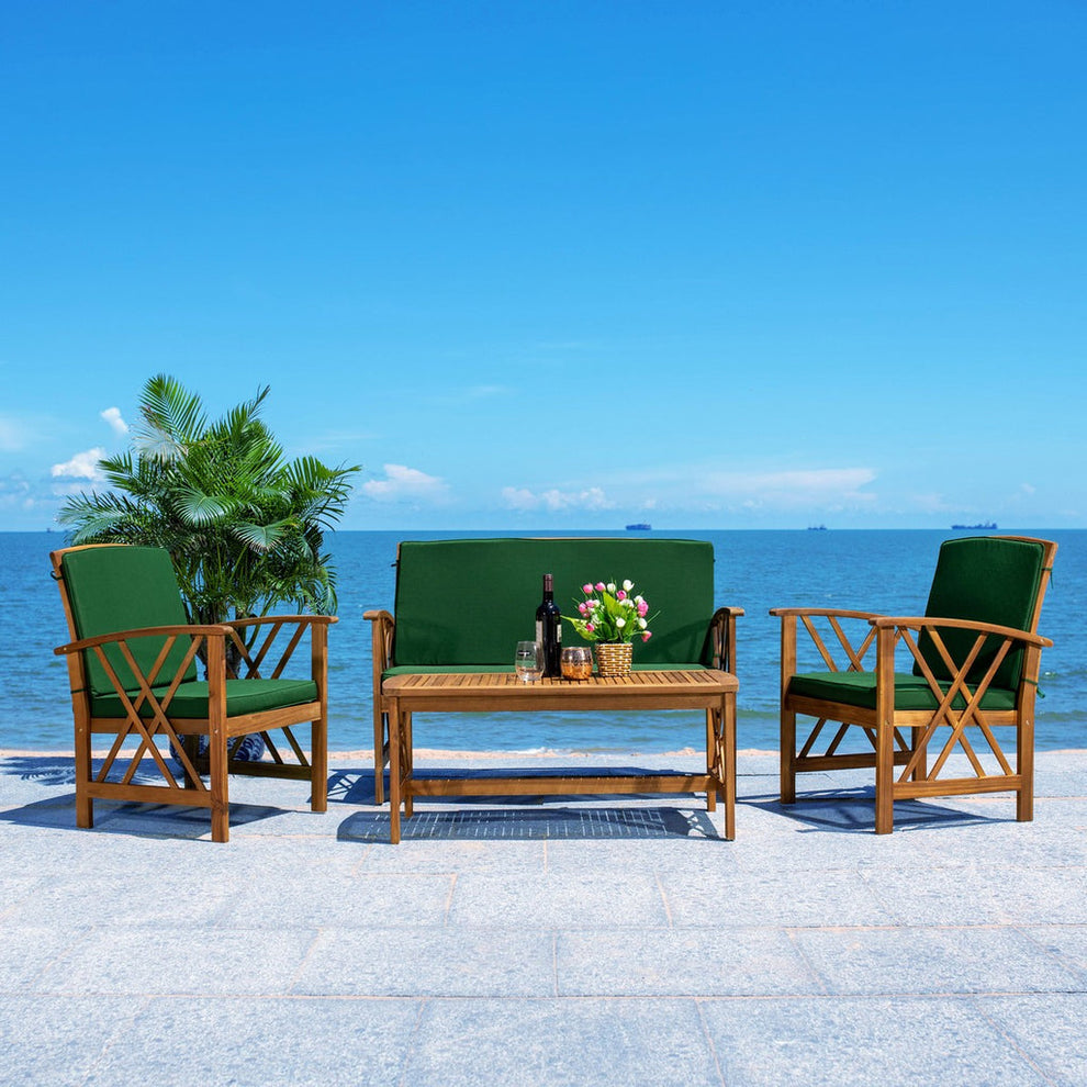 Safavieh Fontana 4 Pc Outdoor Set | Outdoor Sofas, Loveseats & Sectionals |  Modishstore  - 32