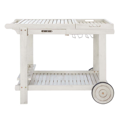 Safavieh Orland Tea Trolly | Outdoor Tables |  Modishstore  - 2