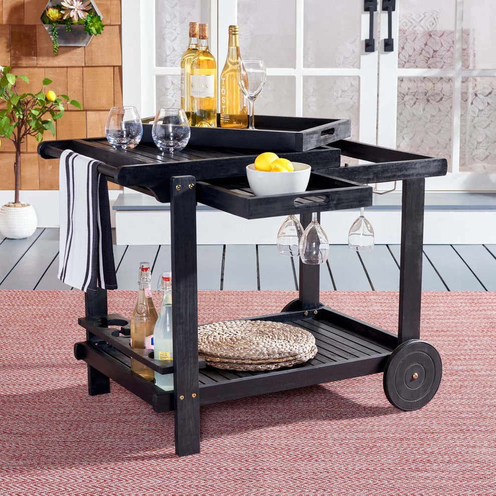 Safavieh Orland Tea Trolly | Outdoor Tables |  Modishstore  - 7