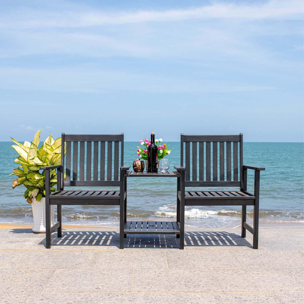 Safavieh Brea Twin Seat Bench | Outdoor Stools & Benches |  Modishstore  - 8