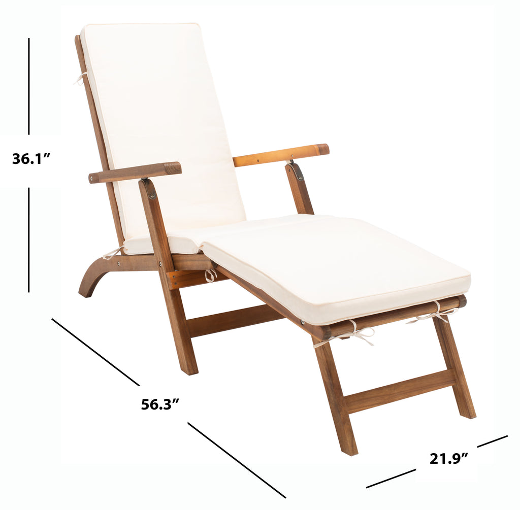 Safavieh Palmdale Lounge Chair | Outdoor Chaise Lounges |  Modishstore  - 3