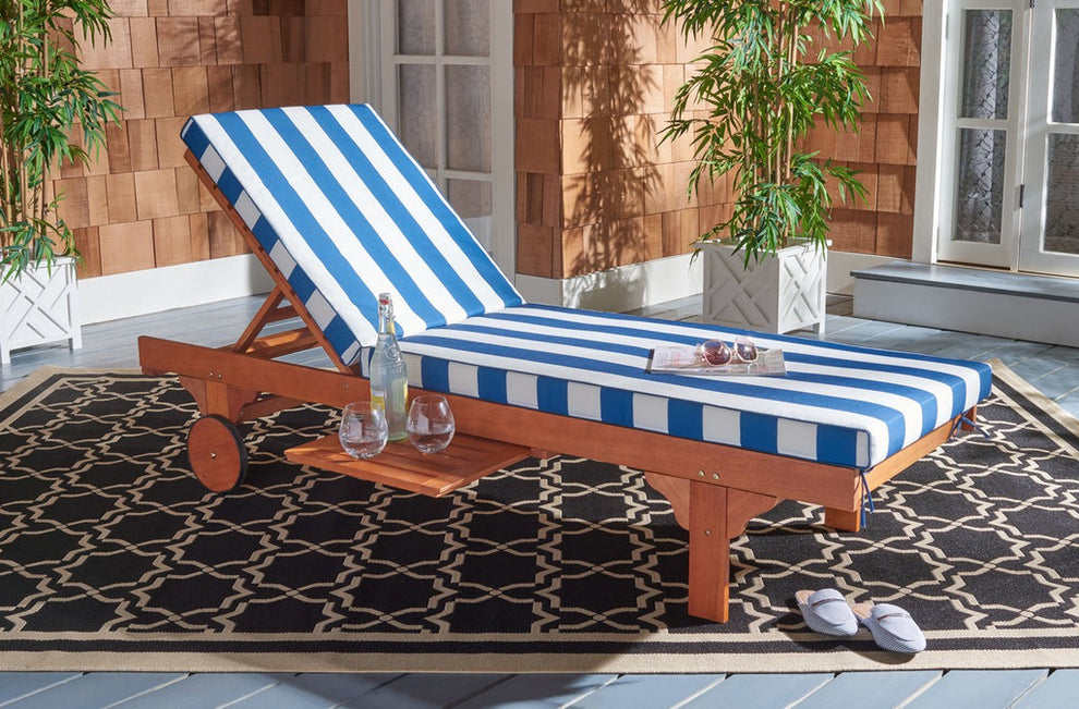 Safavieh Newport Chaise Lounge Chair With Side Table | Outdoor Recliners & Lounge Chairs | Modishstore - 26