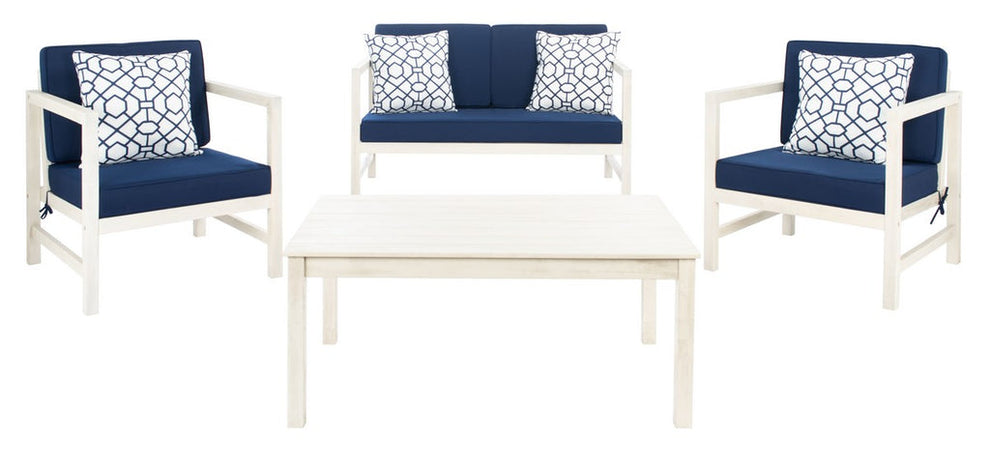 Safavieh Montez 4 Piece Set | Outdoor Sofas, Loveseats & Sectionals |  Modishstore  - 2