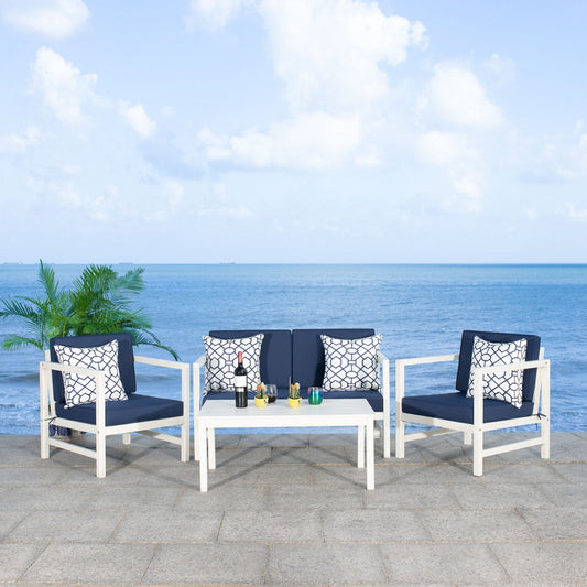 Safavieh Montez 4 Piece Set | Outdoor Sofas, Loveseats & Sectionals |  Modishstore 