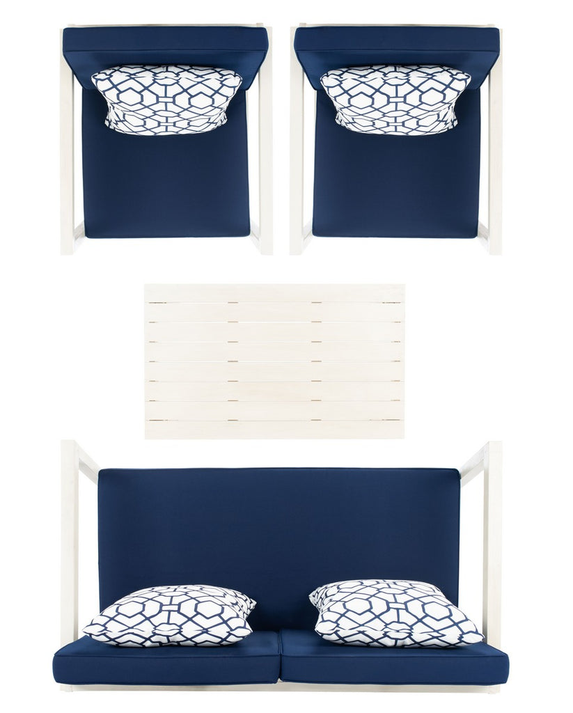 Safavieh Montez 4 Piece Set | Outdoor Sofas, Loveseats & Sectionals |  Modishstore  - 3