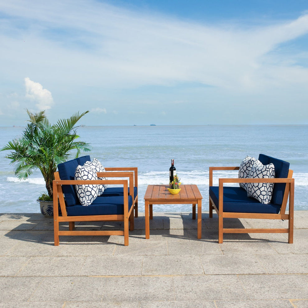 Safavieh Montez 4 Piece Set | Outdoor Sofas, Loveseats & Sectionals |  Modishstore  - 12