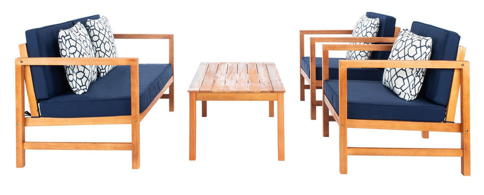Safavieh Montez 4 Piece Set | Outdoor Sofas, Loveseats & Sectionals |  Modishstore  - 15
