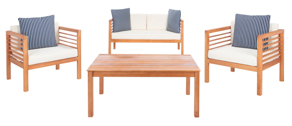 Safavieh Alda 4 Piece Set | Outdoor Sofas, Loveseats & Sectionals |  Modishstore  - 11
