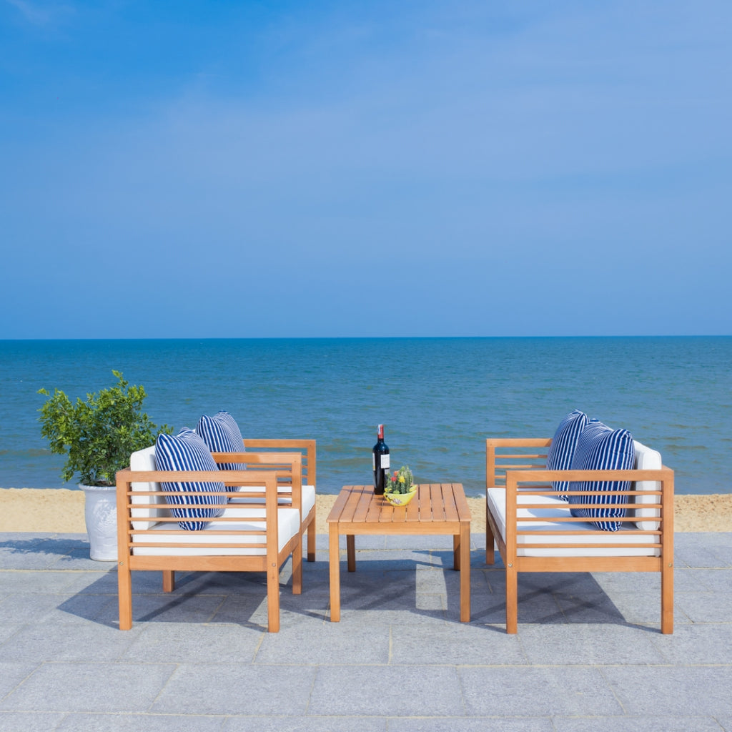 Safavieh Alda 4 Piece Set | Outdoor Sofas, Loveseats & Sectionals |  Modishstore  - 9