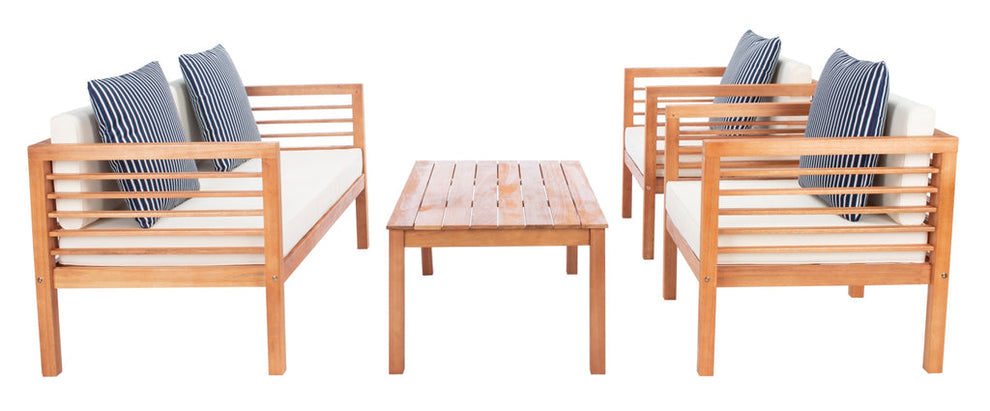 Safavieh Alda 4 Piece Set | Outdoor Sofas, Loveseats & Sectionals |  Modishstore  - 8