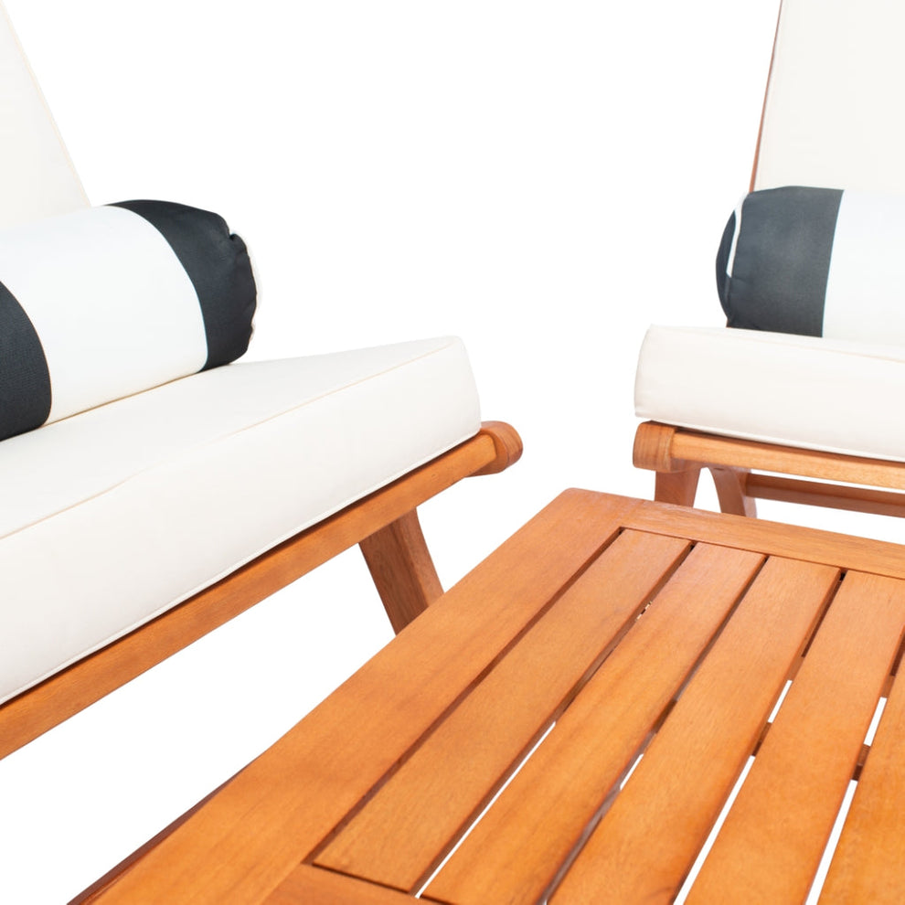 Safavieh Chaston 4 Pc Living Set | Outdoor Sofas, Loveseats & Sectionals |  Modishstore  - 4