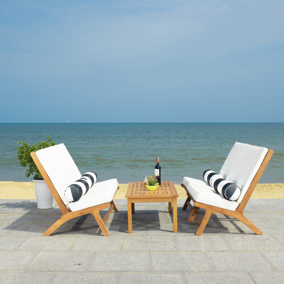 Safavieh Chaston 4 Pc Living Set | Outdoor Sofas, Loveseats & Sectionals |  Modishstore  - 7
