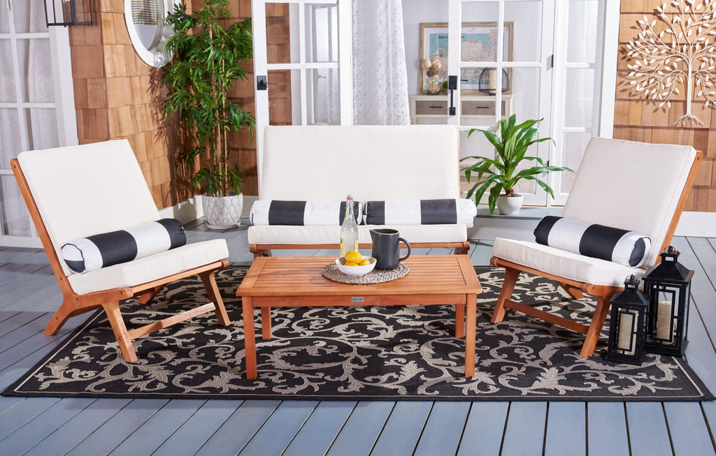 Safavieh Chaston 4 Pc Living Set | Outdoor Sofas, Loveseats & Sectionals |  Modishstore  - 3