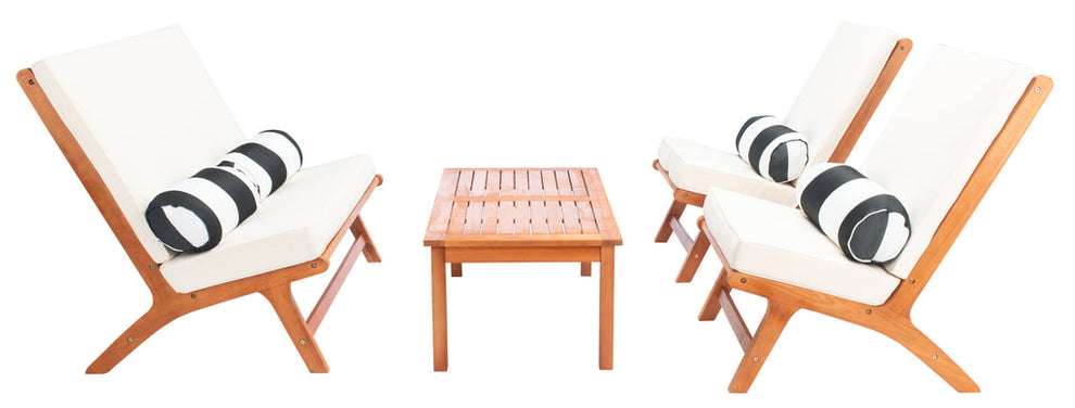 Safavieh Chaston 4 Pc Living Set | Outdoor Sofas, Loveseats & Sectionals |  Modishstore  - 6