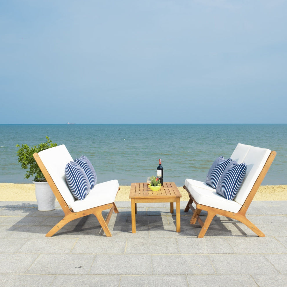 Safavieh Chaston 4 Pc Living Set | Outdoor Sofas, Loveseats & Sectionals |  Modishstore  - 9