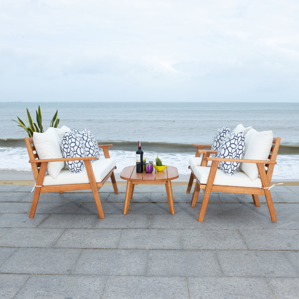 Safavieh Deacon 4 Pc Living Set | Outdoor Sofas, Loveseats & Sectionals |  Modishstore  - 4