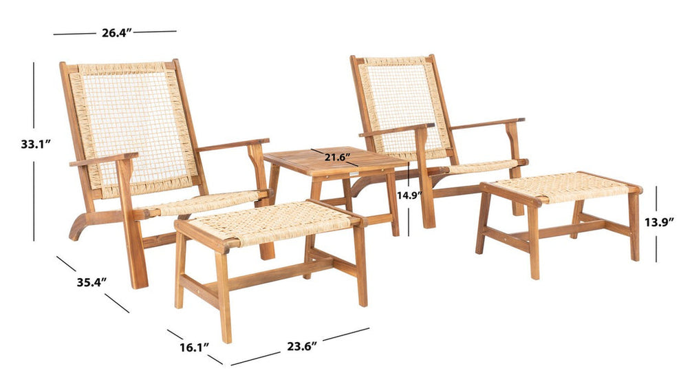 Safavieh Chantelle Living Set | Outdoor Patio |  Modishstore  - 7