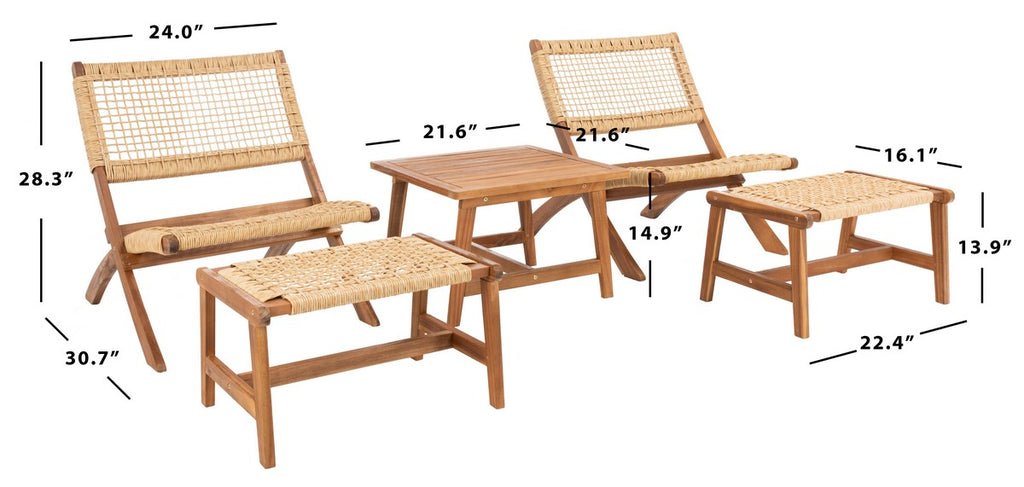 Safavieh Casella Living Set | Outdoor Patio |  Modishstore  - 7