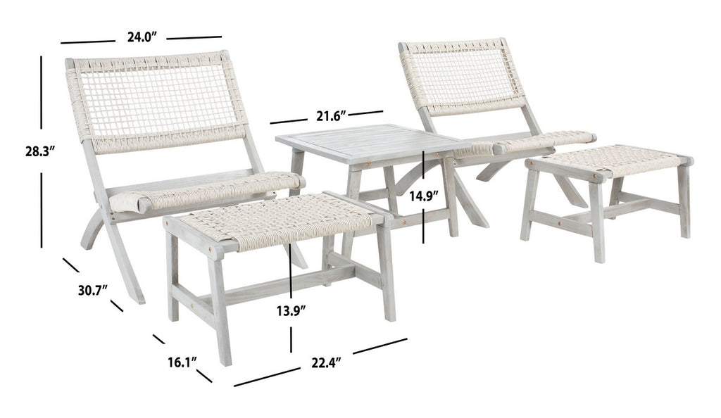 Safavieh Casella Living Set | Outdoor Patio |  Modishstore  - 14