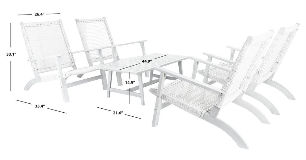 Safavieh Deven Living Set | Outdoor Dining Sets |  Modishstore  - 13