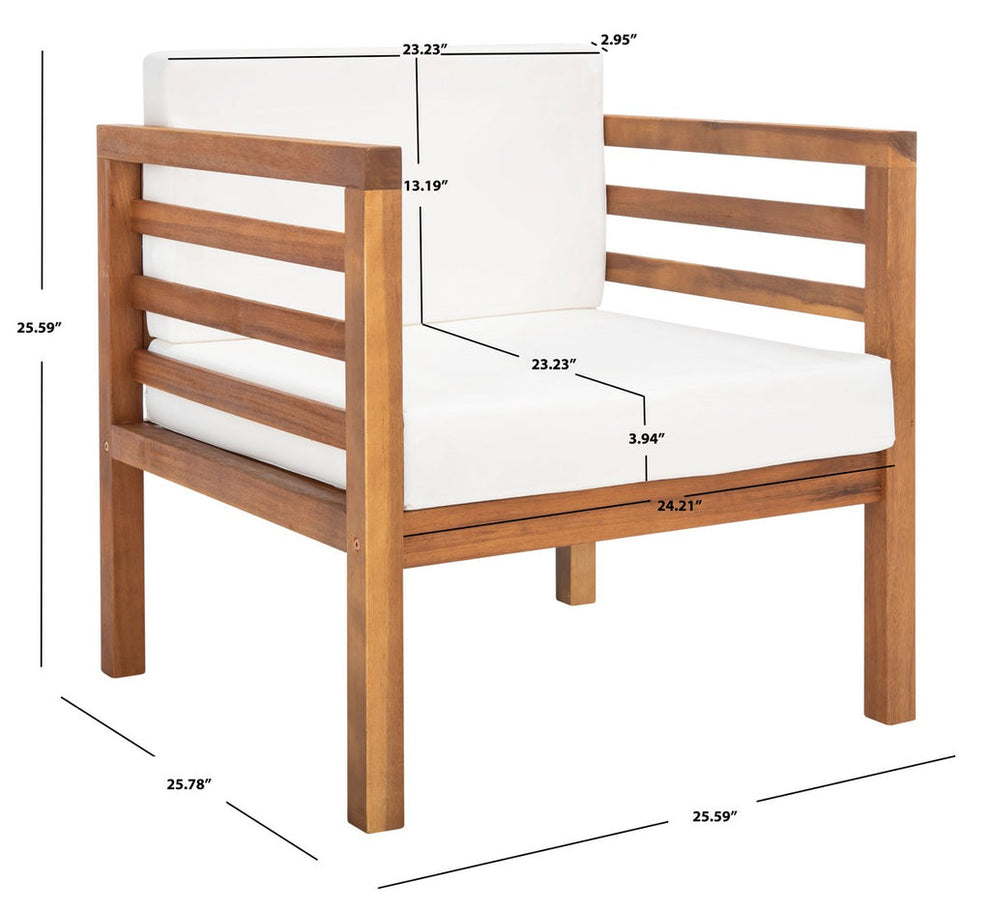 Safavieh Kinnell Outdoor Armchair | Outdoor Chairs |  Modishstore  - 7