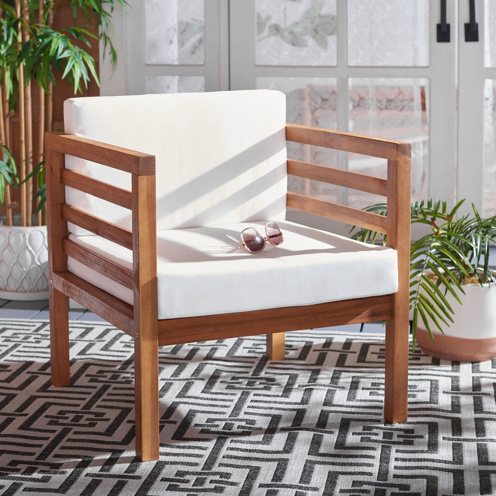 Safavieh Kinnell Outdoor Armchair | Outdoor Chairs |  Modishstore  - 2