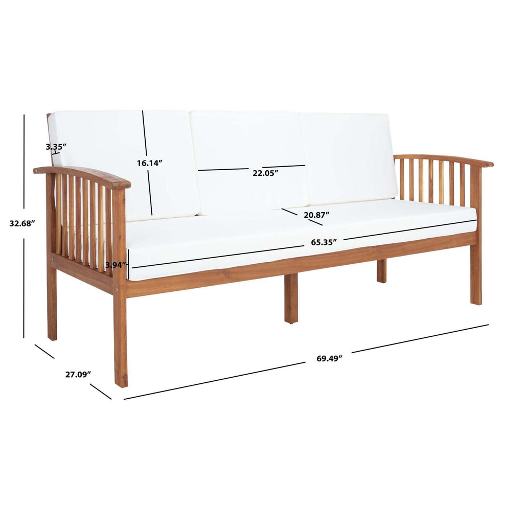 Safavieh Finnick Outdoor Bench | Outdoor Stools & Benches |  Modishstore  - 4