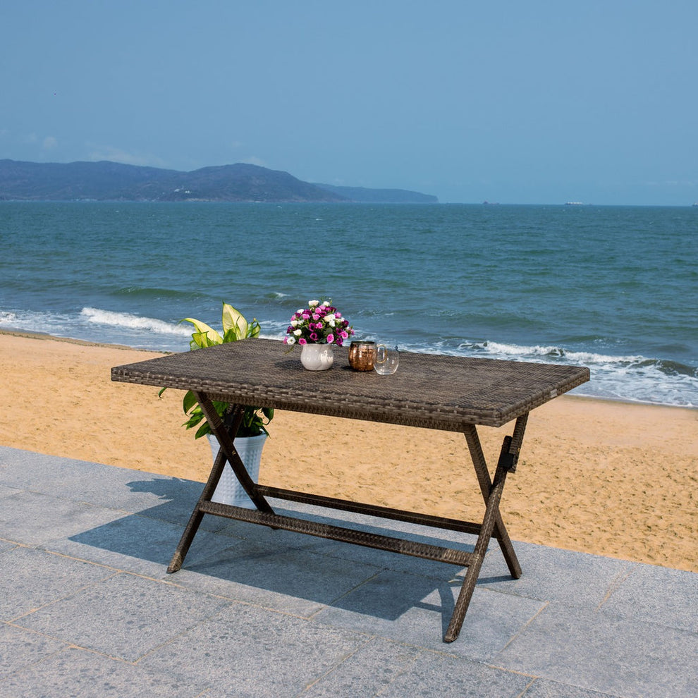 Safavieh Akita Folding Table | Outdoor Tables |  Modishstore 