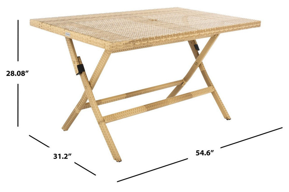 Safavieh Akita Folding Table | Outdoor Tables |  Modishstore  - 15