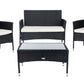 Safavieh Abdul 4Pc Living Set | Outdoor Sofas, Loveseats & Sectionals |  Modishstore  - 2