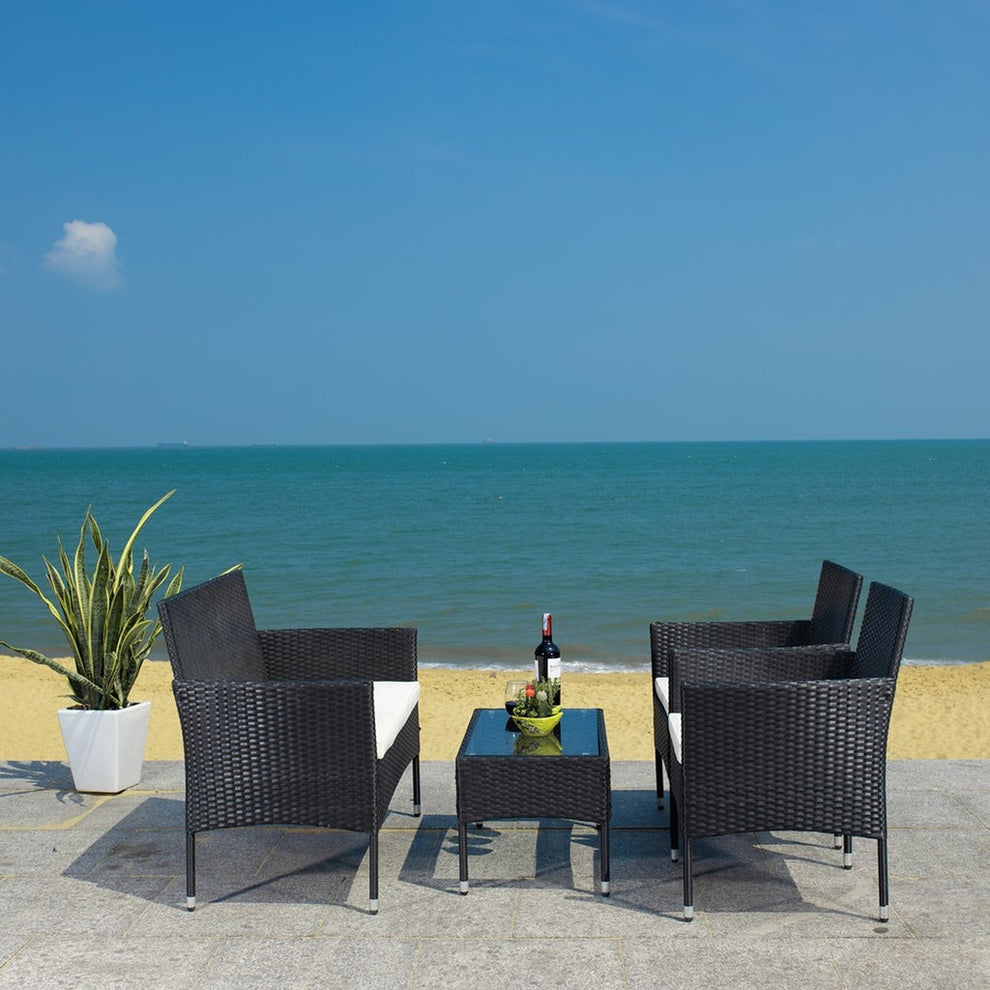 Safavieh Abdul 4Pc Living Set | Outdoor Sofas, Loveseats & Sectionals |  Modishstore  - 5