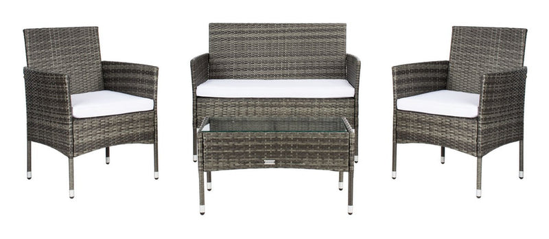 Safavieh Abdul 4Pc Living Set | Outdoor Sofas, Loveseats & Sectionals |  Modishstore  - 16