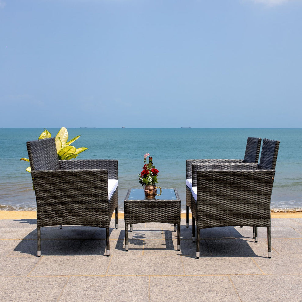 Safavieh Abdul 4Pc Living Set | Outdoor Sofas, Loveseats & Sectionals |  Modishstore  - 15