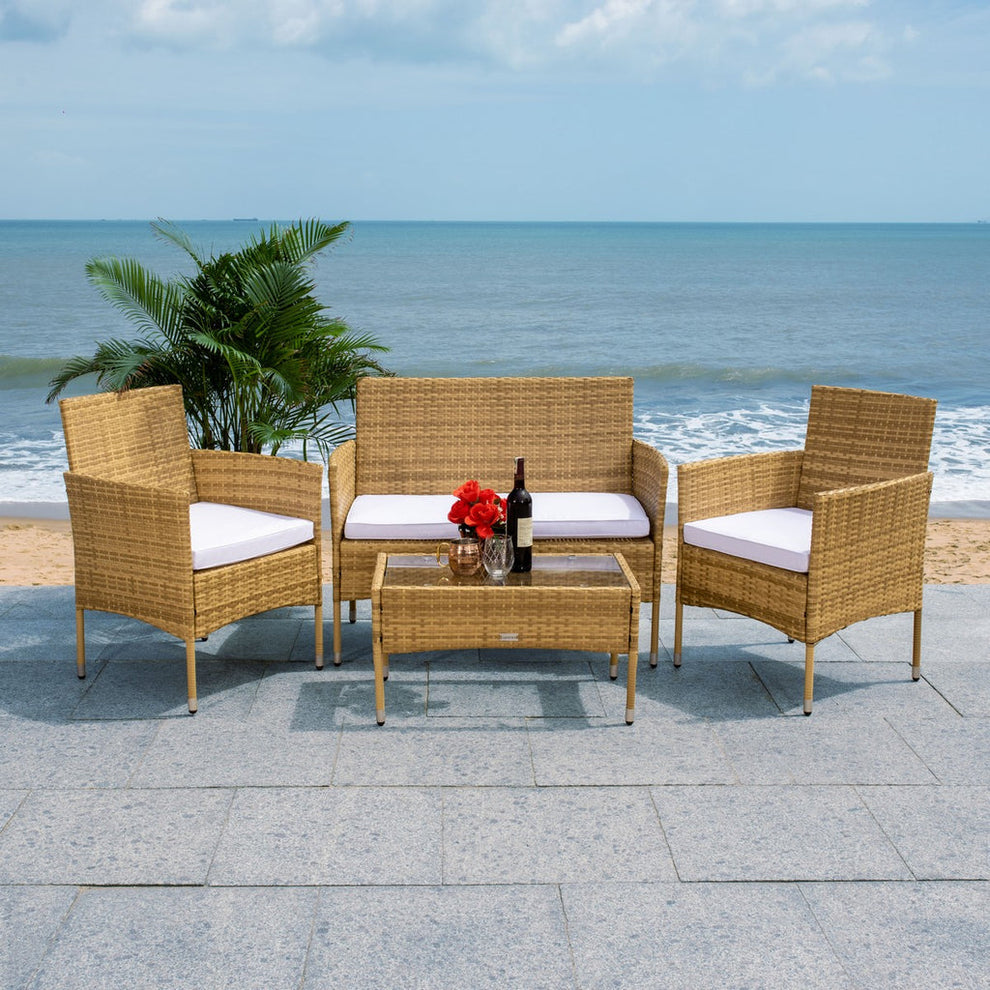 Safavieh Abdul 4Pc Living Set | Outdoor Sofas, Loveseats & Sectionals |  Modishstore  - 26