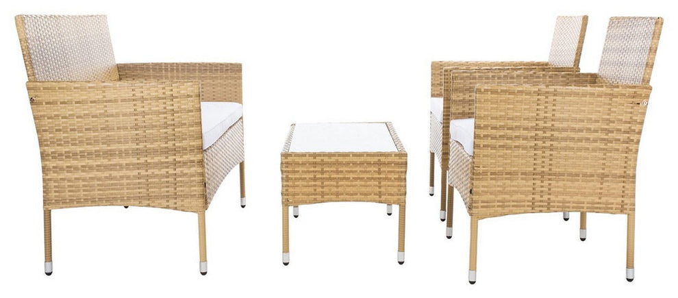 Safavieh Abdul 4Pc Living Set | Outdoor Sofas, Loveseats & Sectionals |  Modishstore  - 34