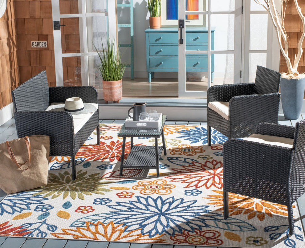 Safavieh Aboka 4Pc Living Set | Outdoor Sofas, Loveseats & Sectionals |  Modishstore  - 7
