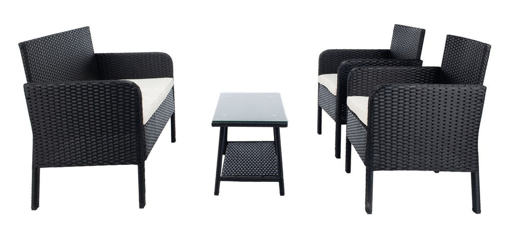 Safavieh Aboka 4Pc Living Set | Outdoor Sofas, Loveseats & Sectionals |  Modishstore  - 5