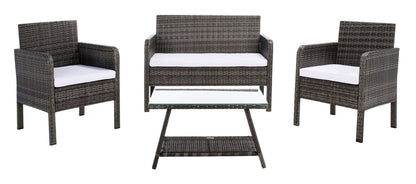 Safavieh Aboka 4Pc Living Set | Outdoor Sofas, Loveseats & Sectionals |  Modishstore  - 26