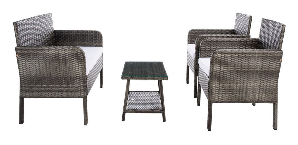Safavieh Aboka 4Pc Living Set | Outdoor Sofas, Loveseats & Sectionals |  Modishstore  - 31