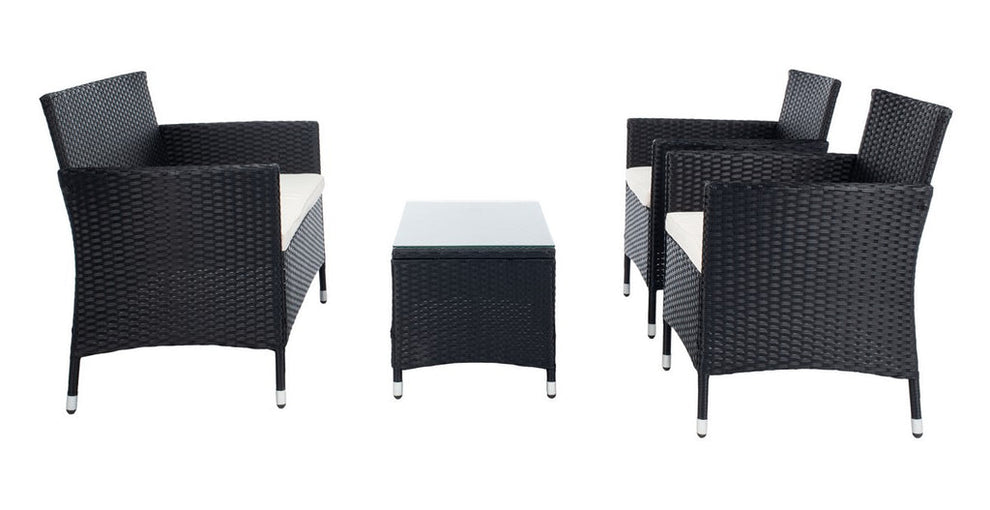Safavieh Bandele 4Pc Living Set | Outdoor Sofas, Loveseats & Sectionals |  Modishstore  - 8
