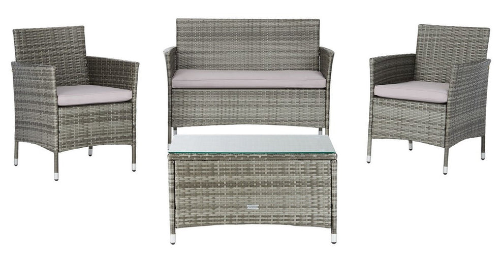 Safavieh Bandele 4Pc Living Set | Outdoor Sofas, Loveseats & Sectionals |  Modishstore  - 11