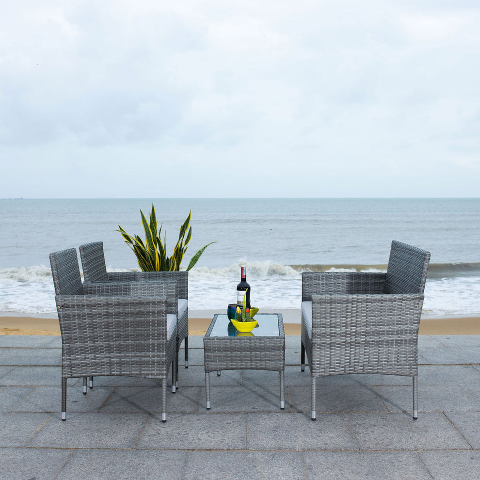 Safavieh Bandele 4Pc Living Set | Outdoor Sofas, Loveseats & Sectionals |  Modishstore  - 16