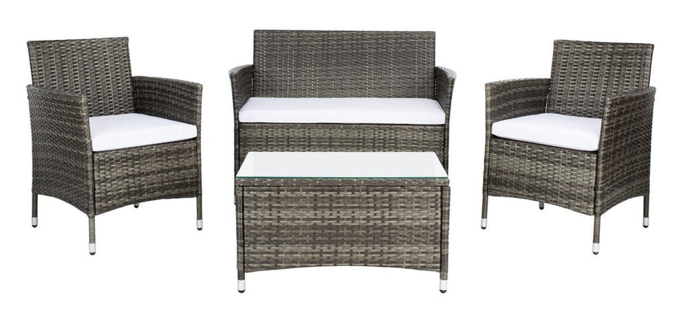 Safavieh Bandele 4Pc Living Set | Outdoor Sofas, Loveseats & Sectionals |  Modishstore  - 17