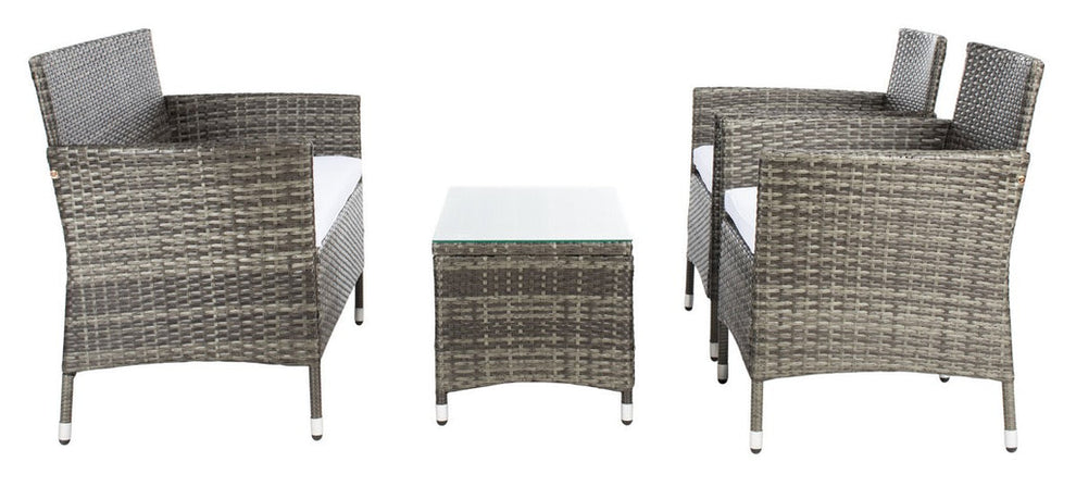 Safavieh Bandele 4Pc Living Set | Outdoor Sofas, Loveseats & Sectionals |  Modishstore  - 25
