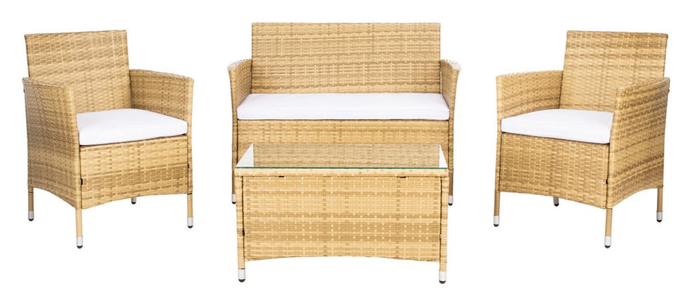 Safavieh Bandele 4Pc Living Set | Outdoor Sofas, Loveseats & Sectionals |  Modishstore  - 28