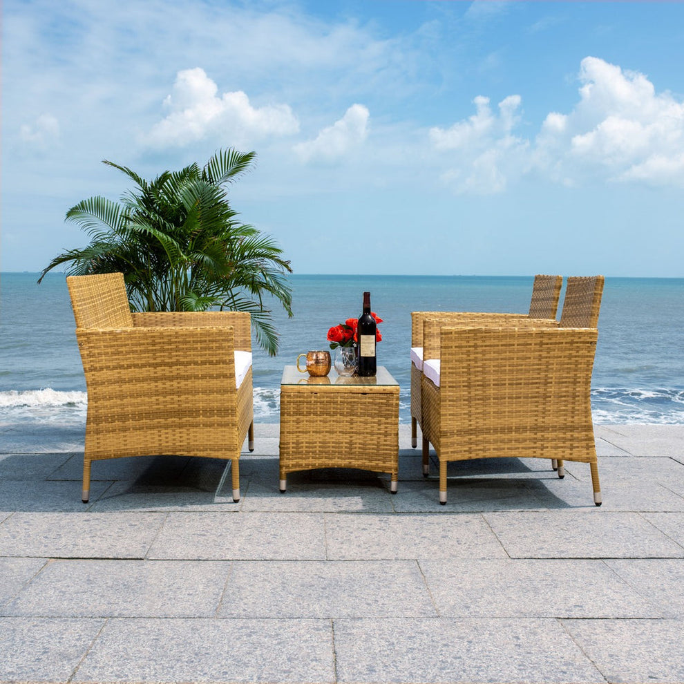 Safavieh Bandele 4Pc Living Set | Outdoor Sofas, Loveseats & Sectionals |  Modishstore  - 27
